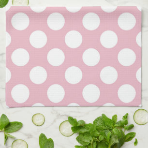 Pink Polka Dots, Polka Dot Pattern, Dots, Dotted Tea Towel