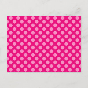 Pink Polka Dots Postcard