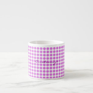 pink polka dots Thunder_Cove any colour Espresso Cup