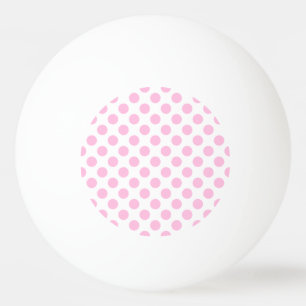 Pink Polka Dots with Customisable Background Ping Pong Ball