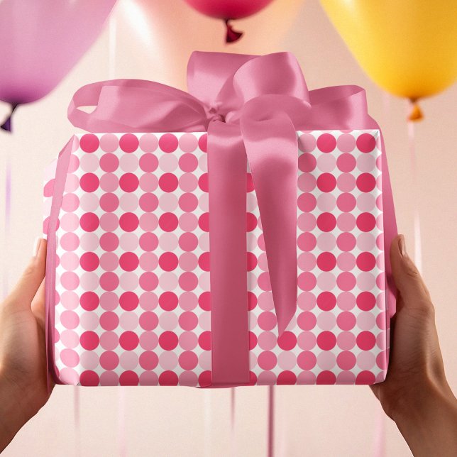Pink Polka Dots Wrapping Paper (Creator Uploaded)