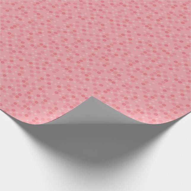 Pink Polka Dots Wrapping Paper (Corner)