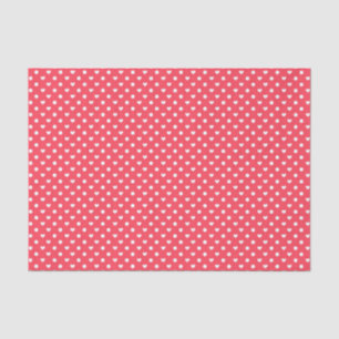 Pink Polka hearts Tissue Paper