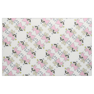 Pink Polkadot Angel Fabric