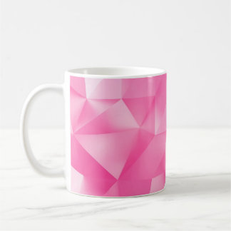 Pink polygon background: abstract 3D rendering Coffee Mug