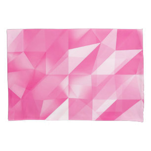 Pink polygon background: abstract 3D rendering Pillowcase
