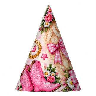 Pink Pony Club Cowgirl Birthday Party Hat