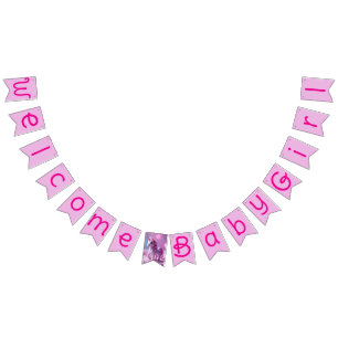 Pink Pony Unicorn Bunting Banner for Baby Shower