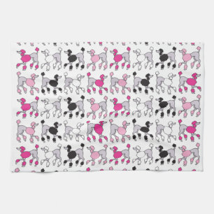 PINK POODLE Bathroom Hand Towel