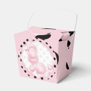 Pink Poodle Birthday Party Favour Box