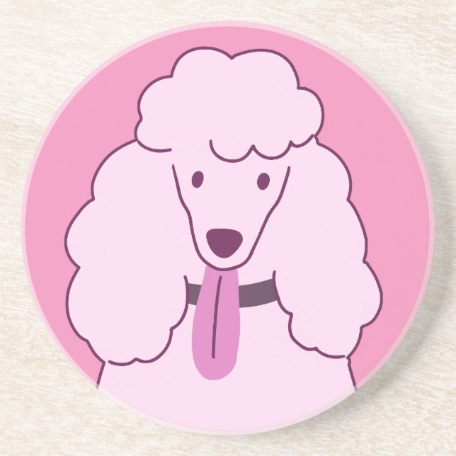 Pink Poodle Coaster (Front)