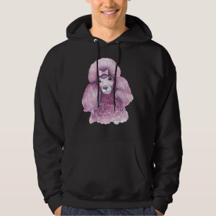 Pink poodle hoodie