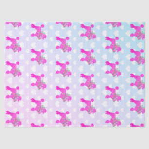 Pink Poodle Party Girls Birthday Tissue Paper