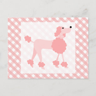 Pink Poodle Postcard