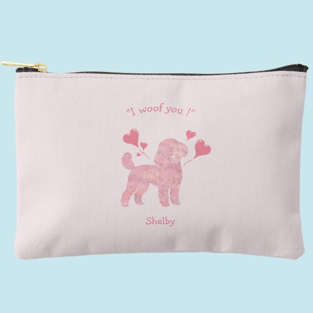 Pink Poodle Pouch | Custom Dog Mum Accessory Bag (Creator Uploaded)