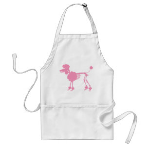 Pink Poodle Skeleton Standard Apron