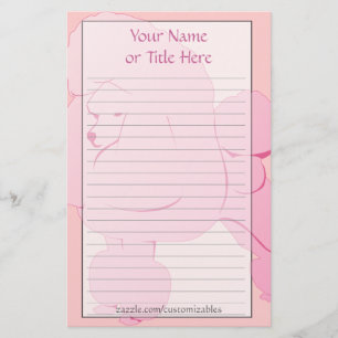 Pink Poodle Stationery
