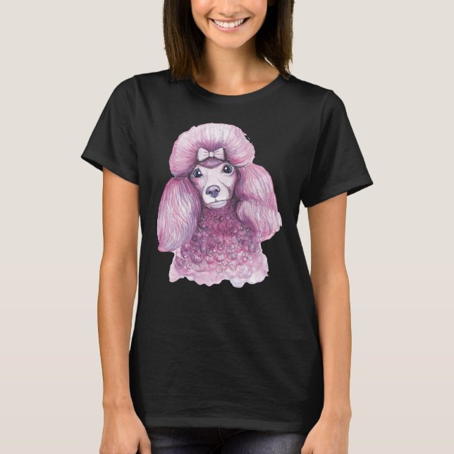 Pink poodle                   T-Shirt (Front)