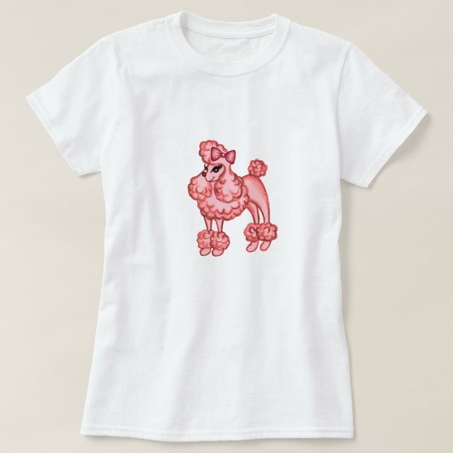 Pink Poodle T-Shirt (Design Front)