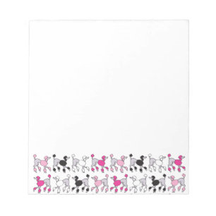 PINK POODLES Custom Notepad