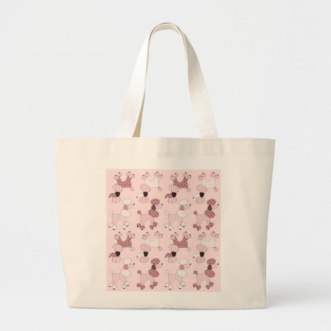 Pink Poodles On Parade Bag (Front)