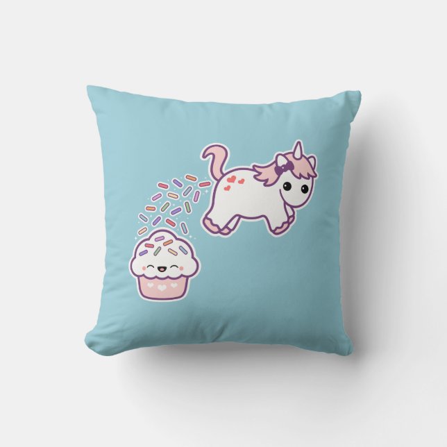 Pink Pooping Unicorn Cushion (Front)