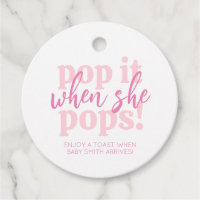 Pink Pop It When She Pops Baby Shower Gift