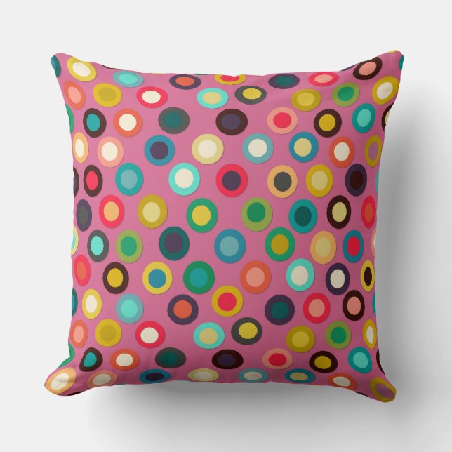 pink pop spot cushion (Front)