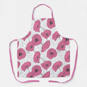 Pink Poppies Apron
