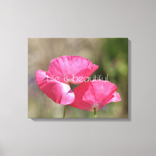 Pink Poppies Canvas Print