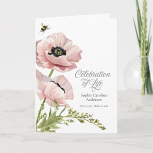 Pink Poppies Celebration of Life Program