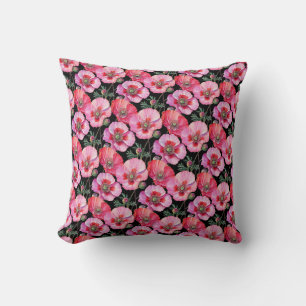 Pink Poppies Cushion