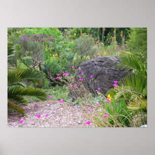 Pink Poppies Garden Print - Select Your Frame
