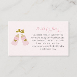 Pink Poppin Bottles Boy Girl Shower Enclosure Card