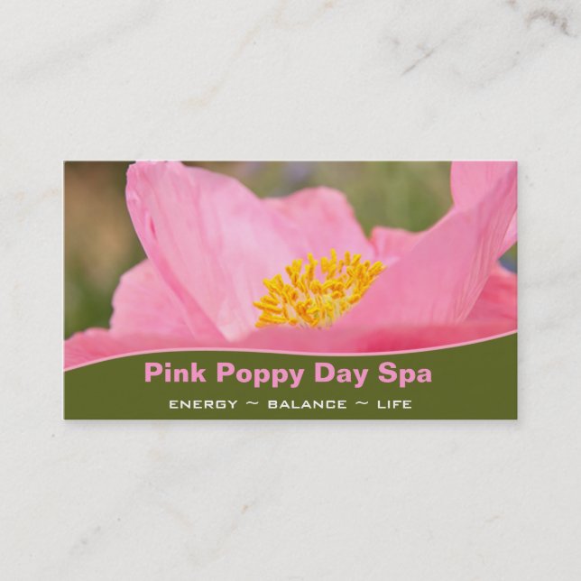 Pink Poppy Close Up Photo Appointment (Front)
