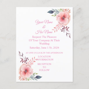 Pink Poppy Floral Thunder_Cove Postcard