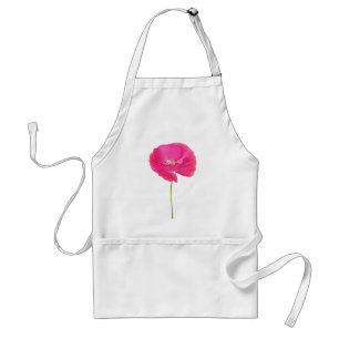 pink poppy standard apron