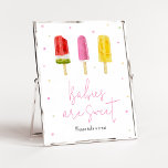 Pink Popsicle Baby Shower Babies are Sweet Poster<br><div class="desc">Make your event special with this Girl Baby Shower with our cute and lovely printable Babies are Sweet Sign featuring adorable Sweets Baby Shower theme. Download,  personalise,  and create lasting memories with this perfect touch for your joyous celebration!

BS786</div>