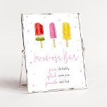 Pink Popsicle Baby Shower Mum Osa Bar Poster<br><div class="desc">Make your event special with this Girl Baby Shower with our cute and lovely printable Mum Osa Bar Sign featuring adorable Sweets Baby Shower theme. Download,  personalise,  and create lasting memories with this perfect touch for your joyous celebration!

BS786</div>