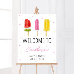 Pink Popsicle Baby Shower Welcome Poster<br><div class="desc">Make your event special with this Girl Baby Shower with our cute and lovely printable Welcome Sign featuring adorable Sweets Baby Shower theme. Download,  personalise,  and create lasting memories with this perfect touch for your joyous celebration!

BS786</div>