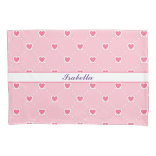 Pink Popular Heart Valentines Day Collection Pillowcase