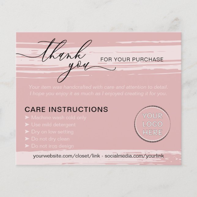 Pink Popular Small Business Tips Instructions Flyer (Front)