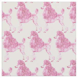 Pink Posh Poodle Baby Kids Fabric