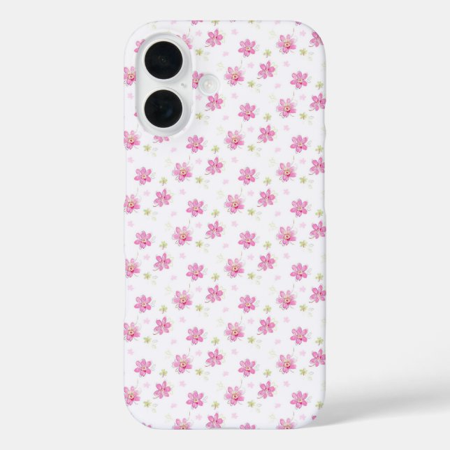 Pink Posies Case-Mate iPhone Case (Back)