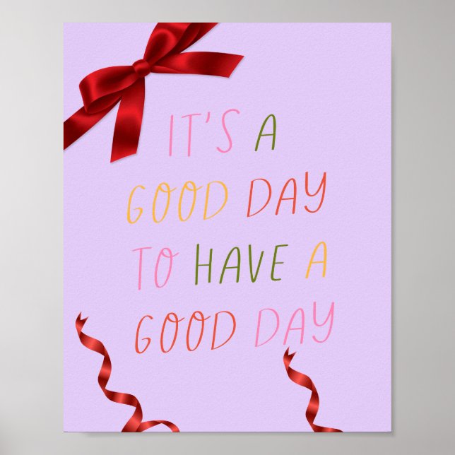 Pink Positive Affirmation Wall Art (Front)