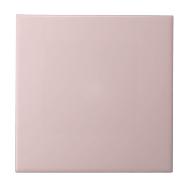 Pink Potpourri Pastel Solid Colour Print Ceramic Tile (Front)