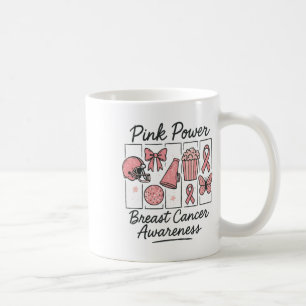 Pink Power Breast Cancer Awareness Coffee Mug