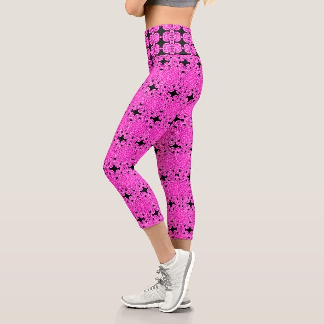 Pink power capri leggings (Left)