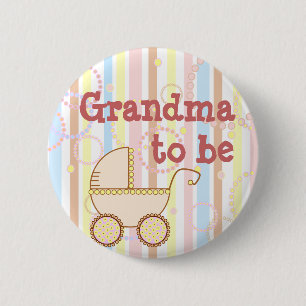 Pink Pram - "Grandma to Be" Pin