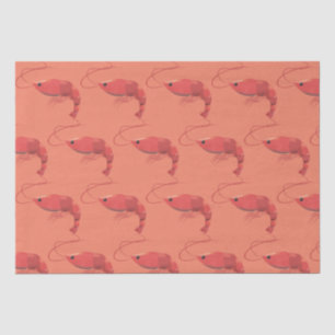 Pink Prawn Tissue Paper